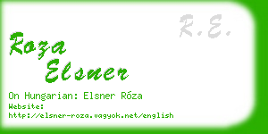 roza elsner business card